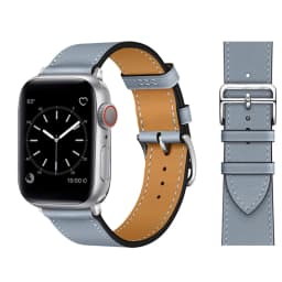Leather strap For Apple watch band 44mm 45mm 49mm 41mm 40mm Accessorie wristband correa bracelet iWatch series 9 7 8 SE ultra 2
