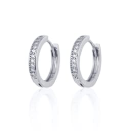 CRMYA Gold Silver Filled Several Sizes Hoop Earring CZ Zircon Heart Higgle Earrings For Women Jewelry Wholesale Aretes De Mujer