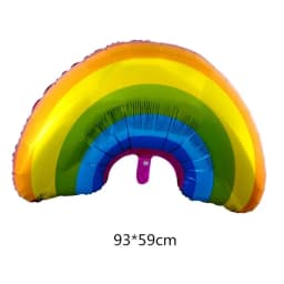 1 Piece Of Big Rainbow Smile White Cloud Donut Lce Cream Aluminum Mold Helium Balloon Children's Birthday Party Toy Decoration