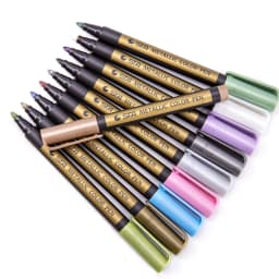 10 Colors/Set Epoxy Resin Drawing Pen DIY Paint Highlights Acrylic Metallic Permanent Marker Graffiti Point Pen