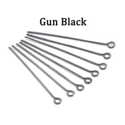 200pcs Eye Head Pins 20 24 30 35 40 45 50 mm Eye Pins Gold/Rhodium Findings For Diy Jewelry Making Jewelry Accessories Supplies
