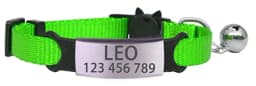 Pet ID Tag Custom collar Personalized Labels Free Engraving Cat Collar Cute Nylon Adjustable Safety Breakaway Small Dog Necklace