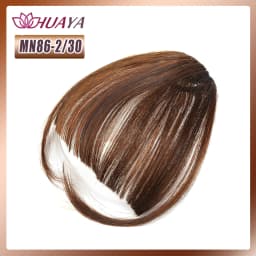 Synthetic Bangs Clip-in Hair Extensions Thick Bangs Hairpieces for Women Daily Heat Resistant Fake Bangs