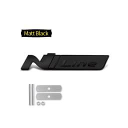 Car-Styling Metal Stickers N LINE Emblem Grille Badge For Veloster Accent Kona Elantra Ix25 Ix35 i30 i20 Sonata Tucson Kona