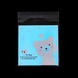 50/100 Pcs 10x13cm Opp Self-Stick Transparent Packing Bear Owl Cookie Candy Wedding Birthday Christmas Party Gift Bag Wholesale