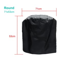 20 Size Garden Courtyard BBQ Grill Cover Outdoor Oven Waterproof Dust Cover Oxford Cloth Protective Cover Round Furniture Cover