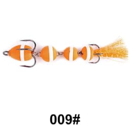 FTK Mandula Fishing Lure Soft Lure Foam Bait Swimbait 5.7g Multi Jointed Artificial Baits With Treble Hook Bass Pike Wobblers