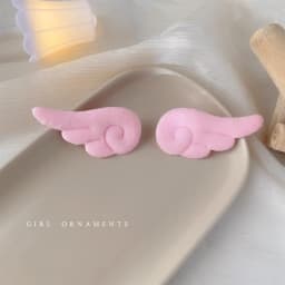 2PCS Cute Plush Children Side Hair Clips Anime Angel Cosplay Wings Hair Accessories Girls Cartoon Barrettes Headwear Hairpins