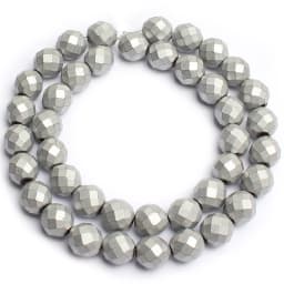 Natural Hematite Stone Beads Rose Gold Silver Color Faceted Loose Spacer Beads For Jewelry DIY Making Bracelet Accessories 15''