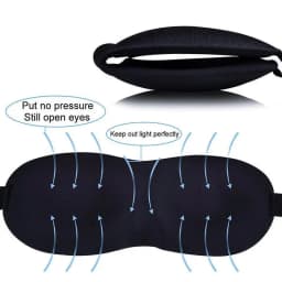 3D Sleep Mask Natural Sleeping Eye Mask Eyeshade Cover Shade Eye Patch Women Men Soft Portable Blindfold Travel Eyepatch 1Pcs