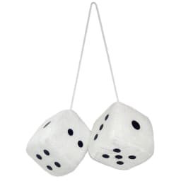 Multicolor Plush Dices Car Hanging Pendant New Year Dice Velvet Dice Model Decoration Rearview Mirrors Styling