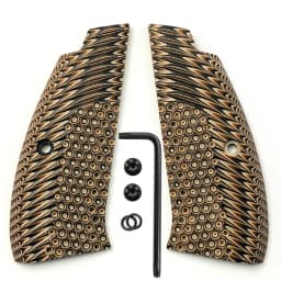 1Pair CZ75 G10 Handle Grips Patches for CZ 75 Full Size, SP-01 Series, Shadow 2, 75B BD, With Screws Included DIY Making Scales