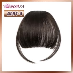 Synthetic Bangs Clip-in Hair Extensions Thick Bangs Hairpieces for Women Daily Heat Resistant Fake Bangs