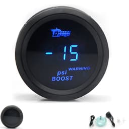 2' 52mm Car Digital Turbo Boost Gauge PSI BAR Water Temp Oil Temp Oil Pressure Gauge Voltmeter EGT Tachometer RPM Gauge