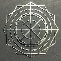 Flower of Life Metal Patch Phone Case Back Sticker Pyramid Model Decoration Sticker