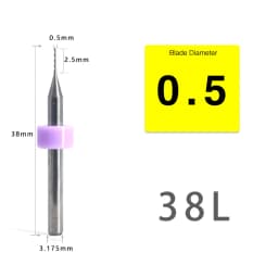 VACK 10Pcs/lot Endmill 0.5-3.175mm Corn Carbide Tungsten PCB Milling Cutter Set PCB Machine Router Bit Engraving End Mill Tools