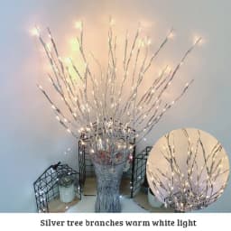 20 Bulbs LED Willow Branch Lights 77cm Vase Filler Willow Twig Home Christmas Party Garden Decoration Wedding Decorative Lights