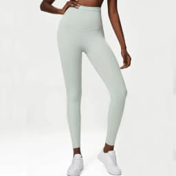 Solid Color Tight-Fitting Yoga Pants Women High Waist Workout Gym Leggings Soft Elasticity Athletics Running Pants
