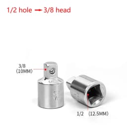 1/4" 3/8" 1/2" Ratchet Wrench Adapter Chrome Vanadium Sleeve Drive Socket Converter Wrench Transform Joint