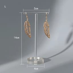 Fashion Style Clear Acrylic T-Shape Earrings Display Holder for Studs And Drop Earrings Jewelry Showcase Stand