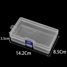 Transparent Plastic Storage Jewelry Box Compartment Adjustable Container For Beads Earring Box For Jewelry Rectangle Box Case