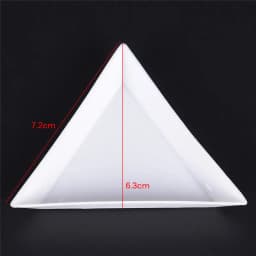10Pcs/lot White Containers For Beads Display Plastic Tray Packaging Environmental PP Triangle Plate For Jewelry Beads Organizer