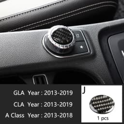 Carbon Fiber For Mercedes A GLA CLA Class W176 X156 C117 Car Interior Gearshift AC CD Panel Door Armrest Cover Trim Accessories