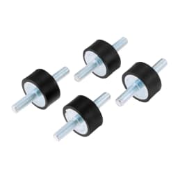 4pcs/lot Double Male Thread Rubber Shock Absorbers Anti Vibration Silent block Boat Car Bobbin Shock Absorber Tools M3 M4 M6 M8