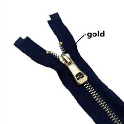 35/45/55/65/75/85cm 5# Colorful High Quality Open-end Auto Lock Gold Metal Zipper DIY Handcraft For Clothing Pocket Garment Shoe