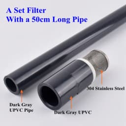 20~50mm 304 Stainless Steel Filter PVC/UPVC Pipe Set Aquarium Tank Water Pump Inlet Tube Filter Garden Drip Irrigation Filter