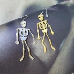 Epoxy Resin Mold Handmade DIY Crafts Jewelry Making Tool Skeleton Earrings Pendant Casting Silicone Mould