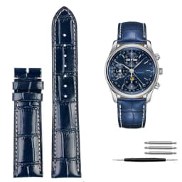 Genuine Leather Watchband Watch Strap For Longines L2 L3 L4 Masters COLLECTION Watch Belt Bracelet Cowhide Strap 19mm 20mm 21mm
