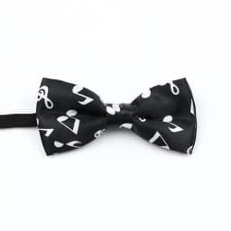 Men's Music Theme Bow Ties Polyester Parent-Child Bowtie Set Piano Stave Guitar Star Pattern Mens Party Prom Cravat Accessory