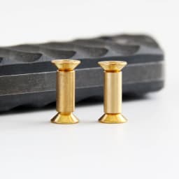 2pcs Brass Screw Rivet Knife Handle Lock DIY Knife Material Plate Fastening Flat Hex Head Screws