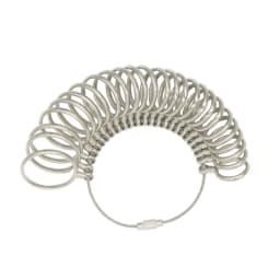 PHYHOO Russian Metal Ring Sizer Set Measuring Ring with Rings Mandrel Sizer Finger Sizing Measuring Stick Ring Jewelry Tools Set