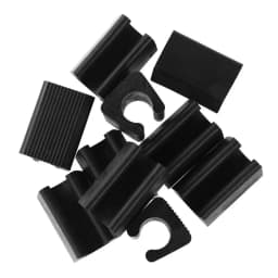 10pcs Chair Leg Pad Damper Stool Anti-Front Tilt Pipe Clamp U Shaped Floor Glides Tubing Caps Tube Rear Pad Floor Protector