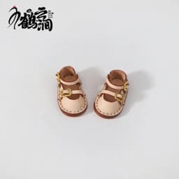 Mini Leather Shoes 1/6 1/8 1/12 OB11 Blyths Ob22 Ob24 Doll Shoes Double Shoes Shoes Toy Accessories 3.0 * 1.8cm