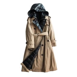 2025 High Quality Trench Jacket Winter Women's Hooded White Duck Down Jacket Thick Warm Long Down Parka Windbreak Coat With Belt