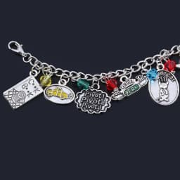 TV show Friends Charms Bracelet Central Perk Coffee Time Pendant Bangles Bracelets for Women Men Jewelry Gift