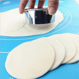 Large Stainless Steel Round Dumplings Wrappers Molds Set Cutter Maker Tools Round Cookie Pastry Wrapper Dough Cutting Food Tool