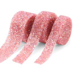 Rhinestones Tape Trim Hot Fix Strass Crystal Sewing Ribbon Appliques DIY Rhinestone For Decorations Trim Garment Accessories