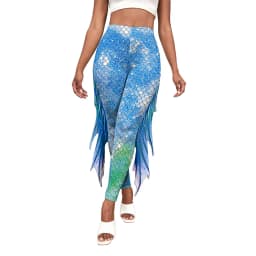 NADANBAO Mermaid Printed Pants Fish Scales Cosplay 3D Printed Women Bottoms Fashion Women's Leggings Tight Yoga Pants