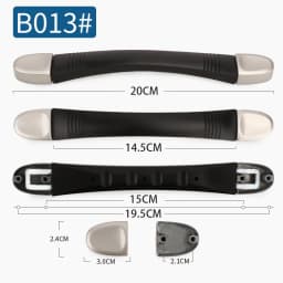 SUZAOZHE Suitcase Luggage Replacement Handle Travel Suitcase Handle Strap Factory Replacement Zinc Alloy Grip Carry Grip