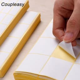 15 Sheets 24 Sizes White Blank Paper Label Self Adhesive Sticker Labels Tags Writable Price Label Stickers