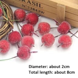 1Pack Fake Christmas Tree Pine Branches Xmas Berries For Christmas Tree DIY Wreath Decorations Noel Table Ornaments Kids Gifts