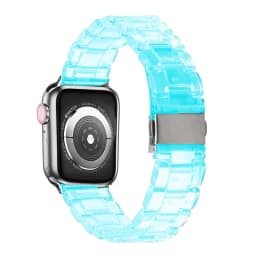 Strap for Apple Watch 6 band 44mm 40mm iWatch band 42mm 38mm Transparent Resin Belt Bracelet Apple watch series 3 4 5 se 6 band