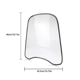 Bike Motorcycle Motorbike Windshield Windscreen Clear High Transparency Windscreen Universal Adjustable Aerofoil