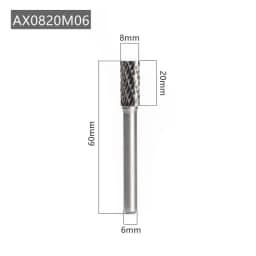 AX Type Head Rotary File Tungsten Carbide Alloy Drill Milling Burr Die Grinder Abrasive Tools Carving Bit Point