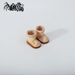 New 1/12bjd Bjd Doll Shoes High Top Handmade Leather Cowhide Boots Obitsu 11 Shoes OB11 Size GSC Doll 11cm Body 9