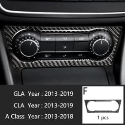 Carbon Fiber For Mercedes A GLA CLA Class W176 X156 C117 Car Interior Gearshift AC CD Panel Door Armrest Cover Trim Accessories